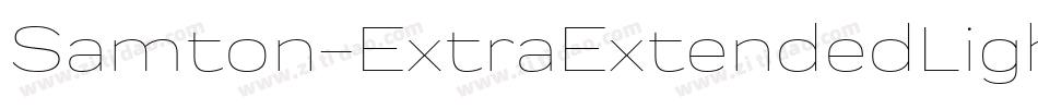 Samton-ExtraExtendedLight字体转换