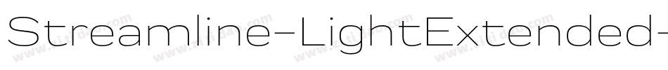Streamline-LightExtended字体转换