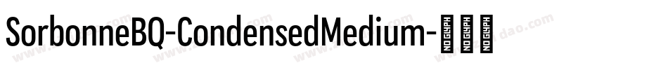 SorbonneBQ-CondensedMedium字体转换