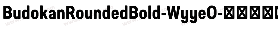 BudokanRoundedBold-WyyeO字体转换
