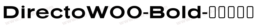 DirectoW00-Bold字体转换