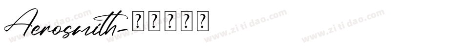 Aerosmith字体转换