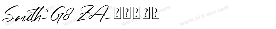 Smith-G8ZA字体转换
