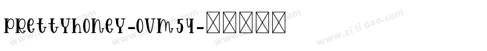 PrettyHoney-OVM54字体转换