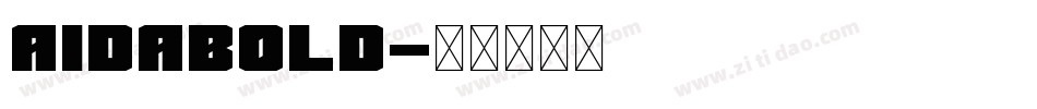 AidaBold字体转换