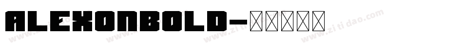 AlexonBold字体转换
