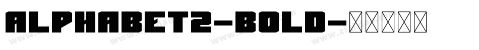 Alphabet2-Bold字体转换