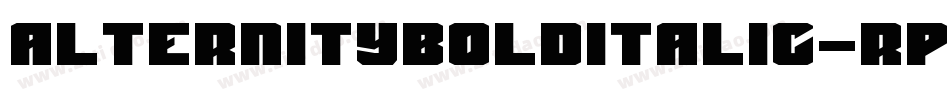 AlternityBoldItalic-rpyL字体转换