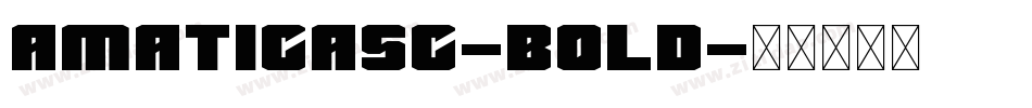 AmaticaSC-Bold字体转换