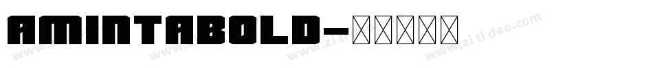 AmintaBold字体转换