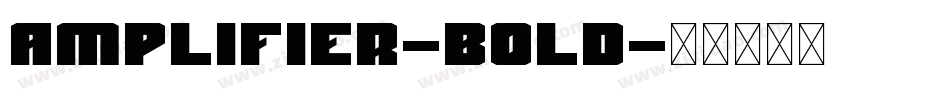 Amplifier-Bold字体转换