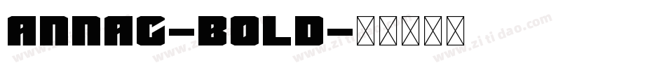 AnnaC-Bold字体转换