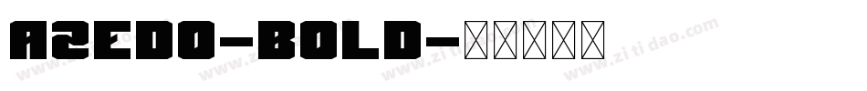 Azedo-Bold字体转换