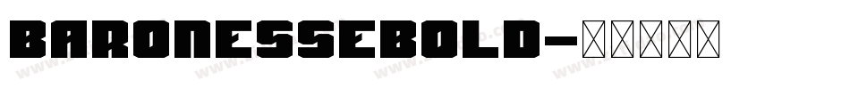 BaronesseBold字体转换