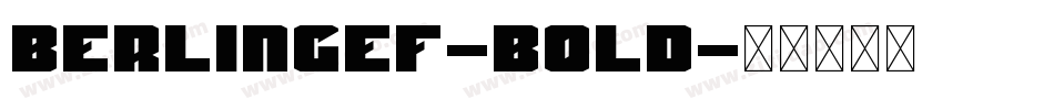 BerlingEF-Bold字体转换