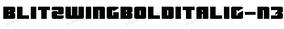 BlitzwingBoldItalic-n3nY字体转换