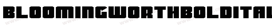 BloomingworthBoldItalic-9Pj5字体转换