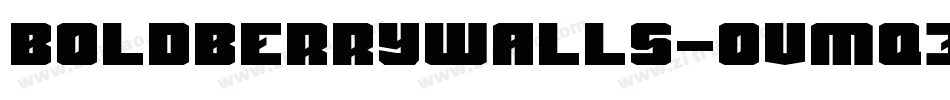 BoldBerrywalls-OVMq3字体转换