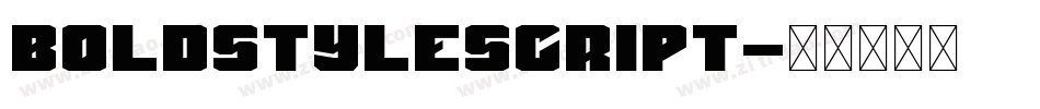 Boldstylescript字体转换