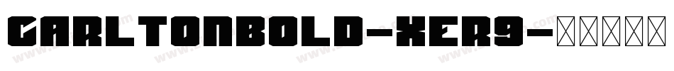 CarltonBold-Xer9字体转换
