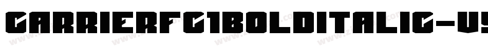 Carrierfc1BoldItalic-v5eL字体转换