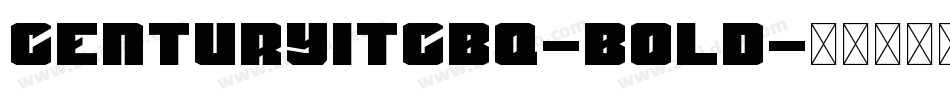 CenturyITCBQ-Bold字体转换