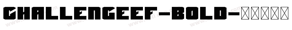 ChallengeEF-Bold字体转换