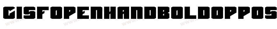 CisfOpenhandBoldOppositeoblique-K207字体转换