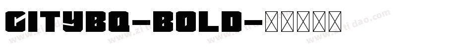 CityBQ-Bold字体转换