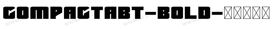 CompactaBT-Bold字体转换