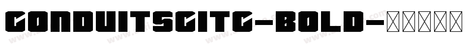 ConduitSCITC-Bold字体转换