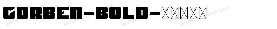 Corben-Bold字体转换