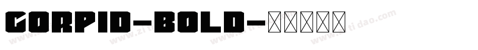 Corpid-Bold字体转换