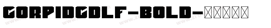 CorpidCdLF-Bold字体转换