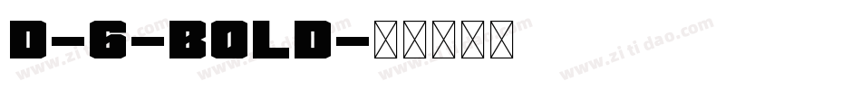 D-6-Bold字体转换