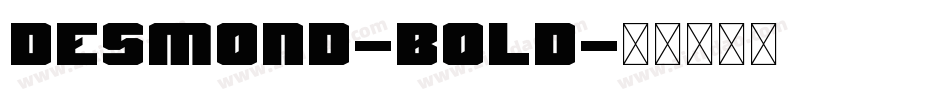 Desmond-Bold字体转换