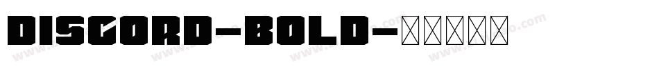 Discord-Bold字体转换