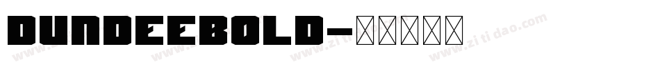 DundeeBold字体转换
