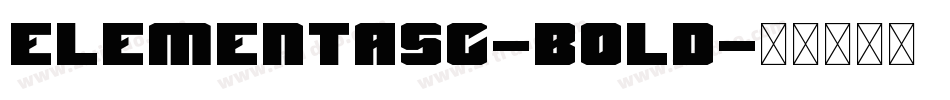 ElementaSC-Bold字体转换