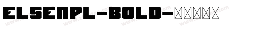 ElseNPL-Bold字体转换