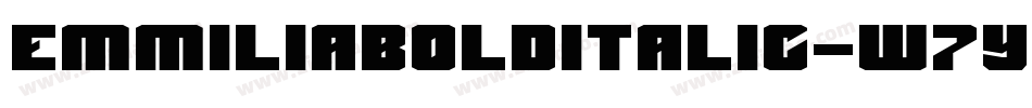 EmmiliaBoldItalic-W7yY字体转换