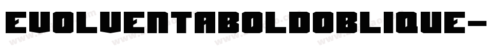 EvolventaBoldOblique-65y1字体转换