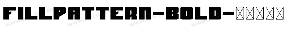 Fillpattern-Bold字体转换