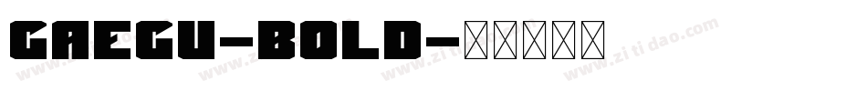 Gaegu-Bold字体转换