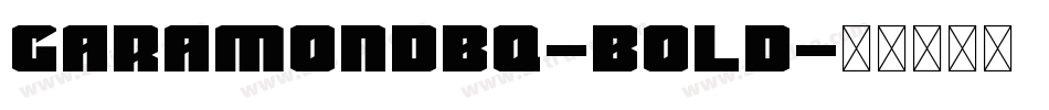 GaramondBQ-Bold字体转换