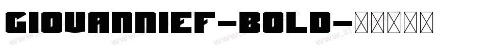 GiovanniEF-Bold字体转换