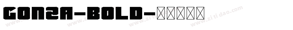 Gonza-Bold字体转换