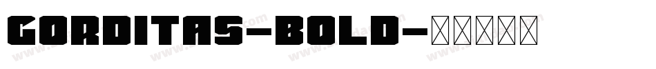 Gorditas-Bold字体转换