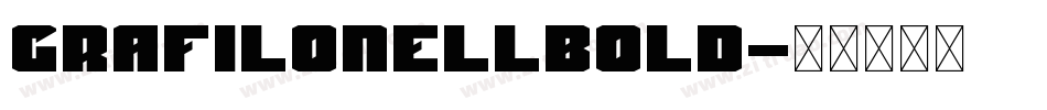 GrafiloneLLBold字体转换
