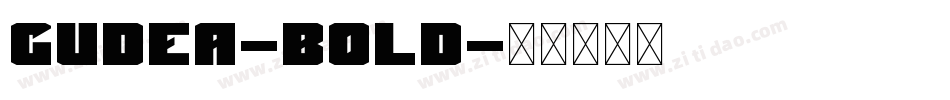 Gudea-Bold字体转换